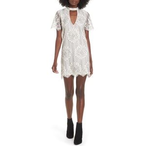 NWT Black and White Lace Choker Dress Size Large